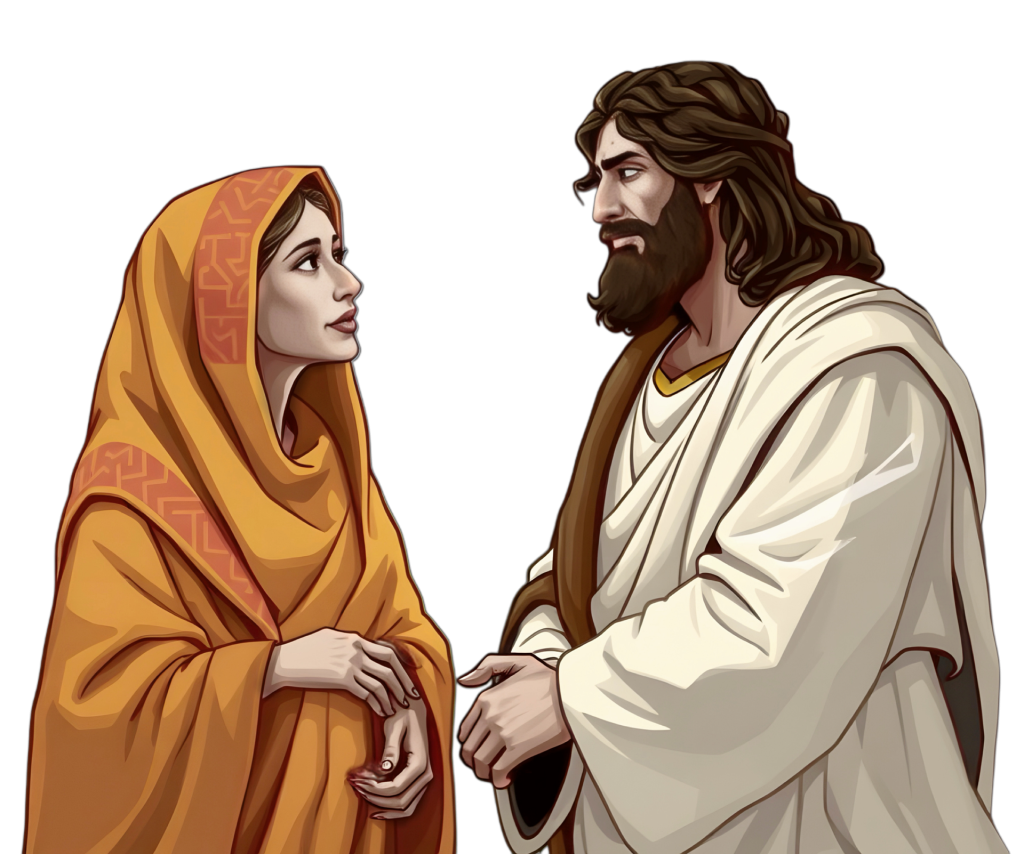 Jesus with Martha of Bethany